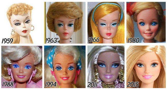 Como Evoluiu a Barbie Durantes Os 56 Anos De Existência
