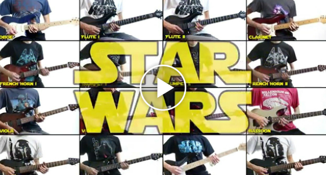 Extraordinário: Guitarrista Conseguiu Tocar Sozinho Cada Parte Orquestral Do Tema Star Wars!