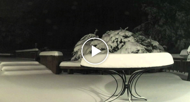 Um Registo Genial Em Time-Lapse De Um Grande Nevão Um Registo Genial Em Time-Lapse De Um Grande Nevão