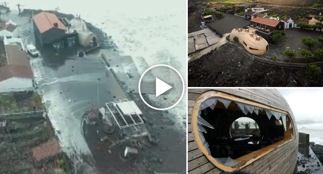 Imagens Aéreas Mostram a Destruição Nos Açores