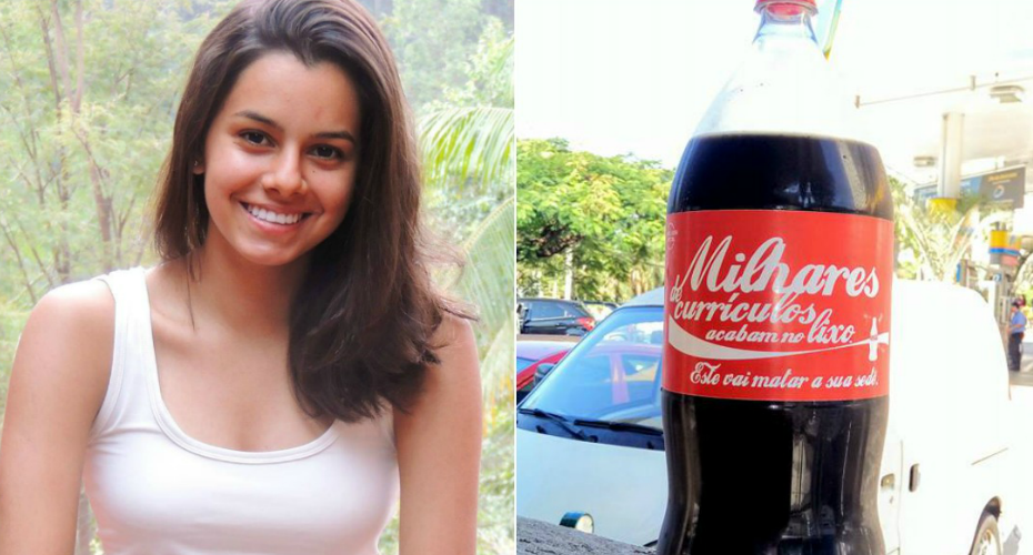 Jovem Estampa Currículo Em Garrafa De Coca-Cola e é Chamada Para Entrevista