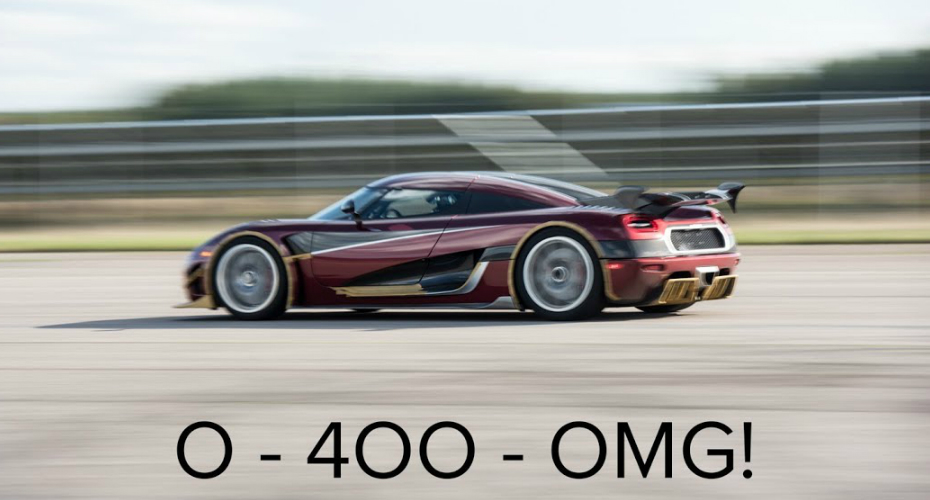 Koenigsegg Esmaga Bugatti Com Novo Recorde Dos 0 Aos 400 Kmh e De Volta Ao 0 Em Apenas 36,44 Segundos