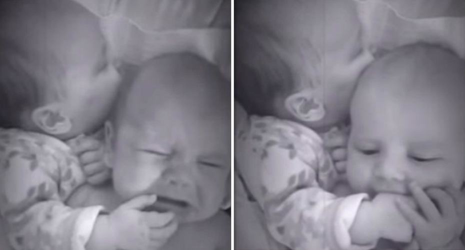 Bebé Usa Truque Simples Para Ajudar Irmã a Parar De Chorar