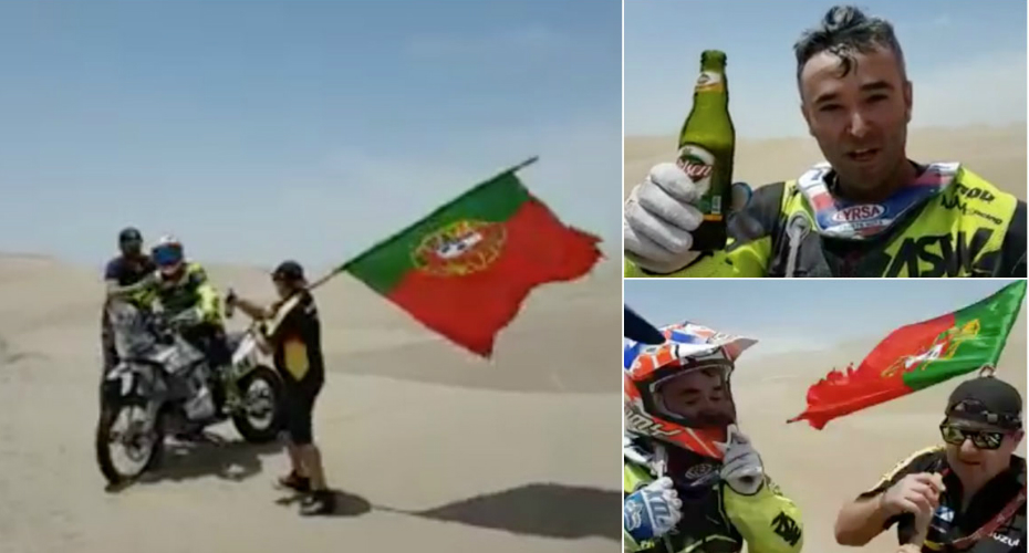 Piloto Português No Dakar Faz Paragem Para Beber Cerveja Com Amigos