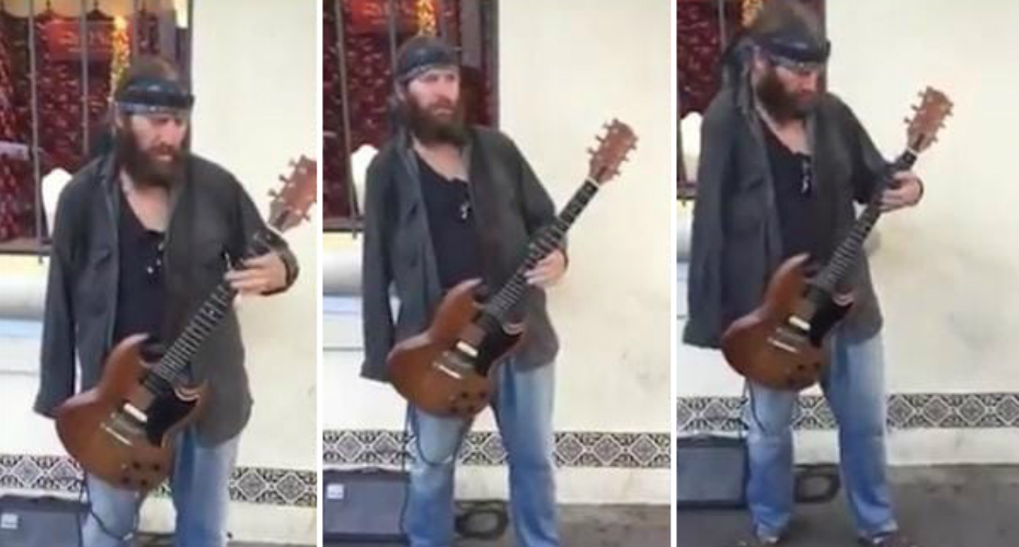 VIDEO: Guitarrista De Rua Só Com Um Braço Deslumbra Ao Ritmo De “Voodoo Child”