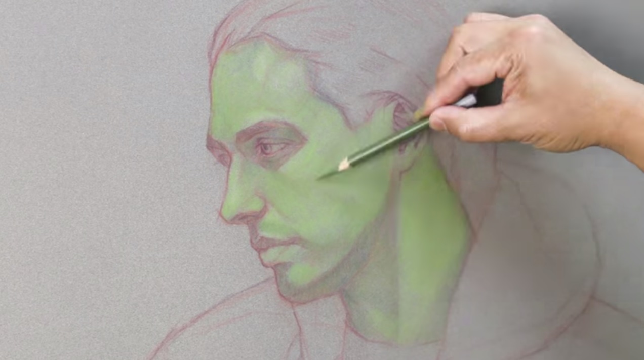 Pintor Usa Lápis Verde Para Colorir Retrato Mas o Resultado Final é De Um Realismo Extraordinário Pintor Usa Lápis Verde Para Colorir Retrato Mas o Resultado Final é De Um Realismo Extraordinário