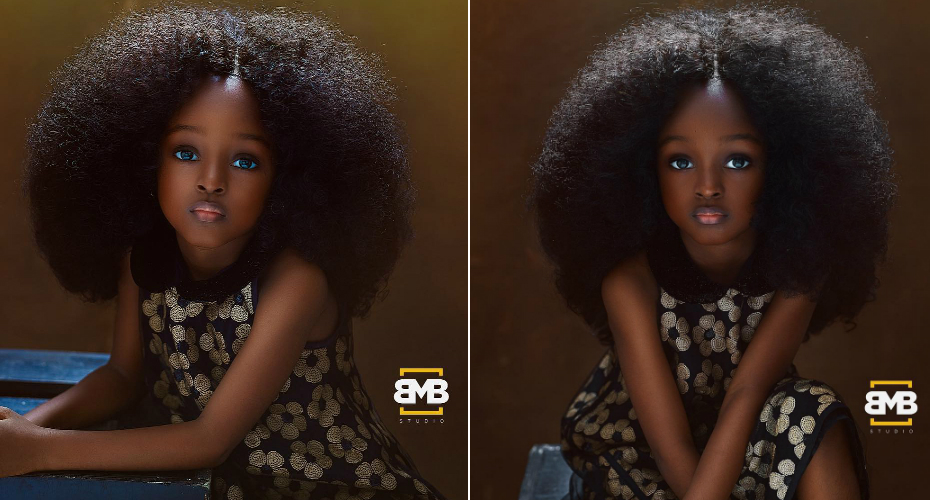 A Invulgar Beleza De Uma Criança Nigeriana Torna-se Viral