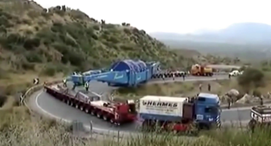 Incrível, Como Se Faz o Transporte De Turbina De Gás Com 106 Metros Incrível, Como Se Faz o Transporte De Turbina De Gás Com 106 Metros