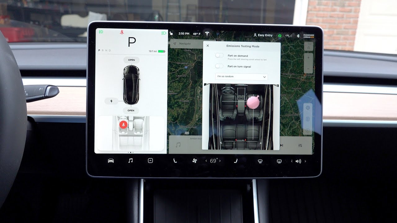 Tesla Cria Nova Funcionalidade Que Inclui a Simulação De Flatulências