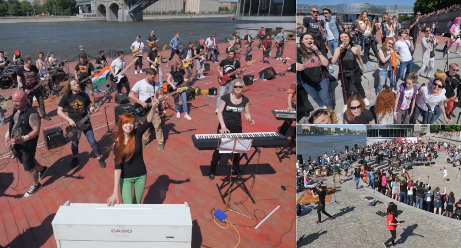 270 Pessoas Tocam e Cantam “Livin’ On A Prayer” Dos BON JOVI 270 Pessoas Tocam e Cantam “Livin’ On A Prayer” Dos BON JOVI