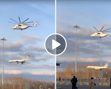 Maior Helicóptero Do Mundo Filmado a Transportar Avião De Passageiros