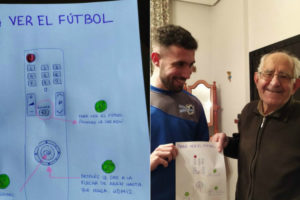 Neto Desenhou Instruções Para Ajudar Avô a Ver o Futebol