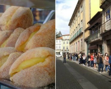 Filas Gigantes Para As Bolas De Berlim Do Natário Em Viana Do Castelo Filas Gigantes Para As Bolas De Berlim Do Natário Em Viana Do Castelo