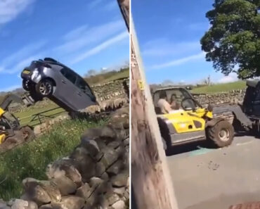 Agricultor Fica Irritado Por Ver Carro a Bloquear-lhe a Estrada e Resolveu à Sua Maneira Agricultor Fica Irritado Por Ver Carro a Bloquear-lhe a Estrada e Resolveu à Sua Maneira