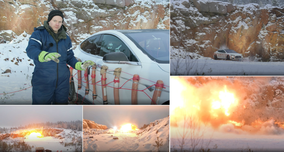 Famoso YouTuber Faz Explodir Tesla Model S Em Forma De Protesto