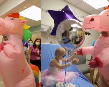 Médico Vestiu-se De Unicórnio Para Celebrar o Fim Da Quimioterapia De Menina De 4 Anos Médico Vestiu-se De Unicórnio Para Celebrar o Fim Da Quimioterapia De Menina De 4 Anos