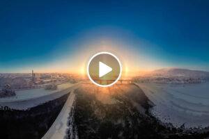 Fotógrafo Captura Um “Halo Solar” Perfeito Perto Do Círculo Polar Ártico