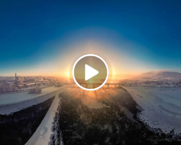 Fotógrafo Captura Um “Halo Solar” Perfeito Perto Do Círculo Polar Ártico