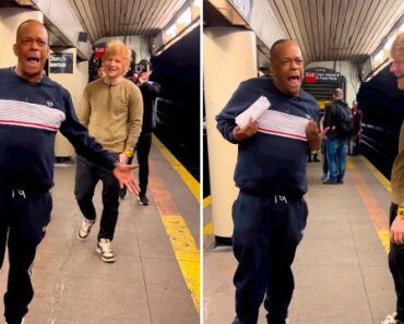 Cantor De Rua é Surpreendido Por Ed Sheeran No Metro Quando Cantava “Eyes Closed” Cantor De Rua é Surpreendido Por Ed Sheeran No Metro Quando Cantava “Eyes Closed”
