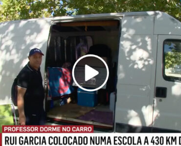 Assim é a Carrinha Onde Vive o Professor De Ponte De Lima Que Foi Colocado a 430 Km De Casa Assim é a Carrinha Onde Vive o Professor De Ponte De Lima Que Foi Colocado a 430 Km De Casa