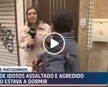 Homem Interrompe Direto Da TVI e Empurra Várias Vezes a Repórter Ticiana Xavier