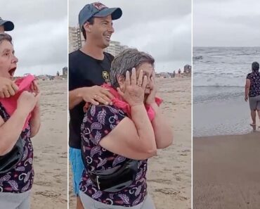 Mulher De 72 Anos Vê o Mar Pela Primeira Vez. Eis a Reação Emotiva Mulher De 72 Anos Vê o Mar Pela Primeira Vez. Eis a Reação Emotiva