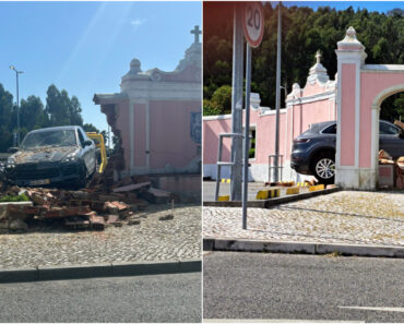 Condutor Tentou Sair De Parque Pelo Local Errado e Derrubou Parede Da Quinta Da Beloura
