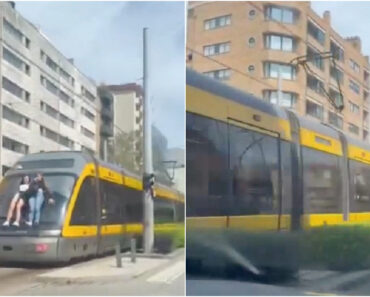 Duas Jovens Foram Filmadas a Viajar Penduradas Do Lado De Fora Do Metro Do Porto