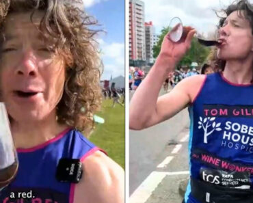 Correu a Maratona De Londres e Parou 25 Vezes Para… Beber Vinho