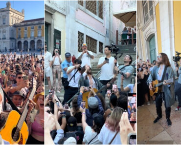Jared Leto Surpreendeu Fãs Com Concerto-Surpresa Pelas Ruas De Lisboa Jared Leto Surpreendeu Fãs Com Concerto-Surpresa Pelas Ruas De Lisboa