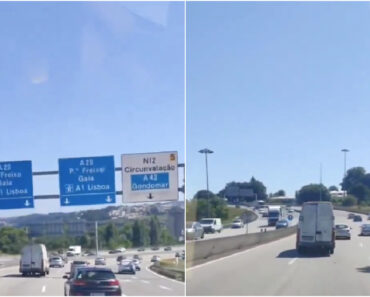 Carrinha “Toda Desmontada” Filmada a Circular Em Direção a Gaia Carrinha “Toda Desmontada” Filmada a Circular Em Direção a Gaia