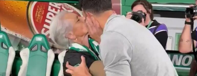 A Emoção De Maria Elvira Ao Dar Um Abraço a Rúben Amorim A Emoção De Maria Elvira Ao Dar Um Abraço a Rúben Amorim