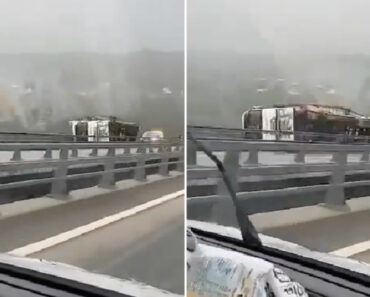 Vento Forte Tomba Camião Em Viaduto Da A24 Vento Forte Tomba Camião Em Viaduto Da A24