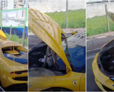 Mulher “Especialista” Em Mecânica Dá o Seu Diagnóstico Para Avaria De Um Ferrari Parado Na Berma Da Estrada