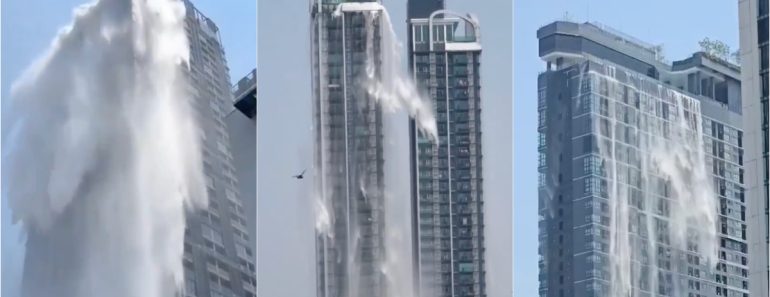 Vídeo Mostra Piscinas No Topo De Arranha-Céus a Transbordar Após Sismo Em Banguecoque Vídeo Mostra Piscinas No Topo De Arranha-Céus a Transbordar Após Sismo Em Banguecoque