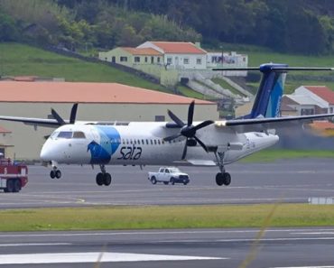 As Imagens Da Aterragem De Emergência De Um Avião Da SATA Nos Açores As Imagens Da Aterragem De Emergência De Um Avião Da SATA Nos Açores
