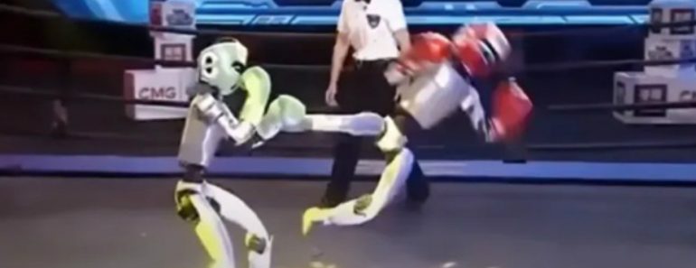 China Organiza o Primeiro Torneio De Kickboxing Com Robôs Humanoides China Organiza o Primeiro Torneio De Kickboxing Com Robôs Humanoides