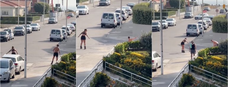 Ukra “Esbardalha-se Ao Comprido” Ao Sair à Rua De Patins Ukra “Esbardalha-se Ao Comprido” Ao Sair à Rua De Patins