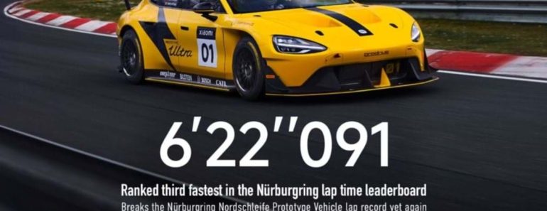 Alguém o Trava? Xiaomi SU7 Ultra Reforça Recorde Em Nürburgring Alguém o Trava? Xiaomi SU7 Ultra Reforça Recorde Em Nürburgring