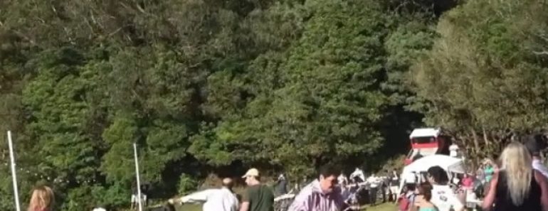 Homem Agride Touro Com Cadeiras Durante Tourada à Corda Na Ilha Terceira Homem Agride Touro Com Cadeiras Durante Tourada à Corda Na Ilha Terceira