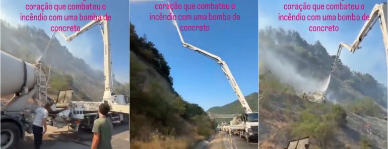 Disponibilizou Camião e Bomba De Betão No Combate Aos Incêndios e o Gesto Tornou-se Viral Disponibilizou Camião e Bomba De Betão No Combate Aos Incêndios e o Gesto Tornou-se Viral