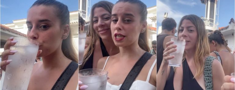 Turistas Surpreendidas Com o Preço De Uma Garrafa De Água Na Discoteca Ushuaïa Em Ibiza Turistas Surpreendidas Com o Preço De Uma Garrafa De Água Na Discoteca Ushuaïa Em Ibiza