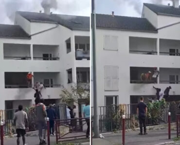 “É Preciso Coragem”. Jovens Sobem Edifício Em Chamas Para Salvar Mulher “É Preciso Coragem”. Jovens Sobem Edifício Em Chamas Para Salvar Mulher