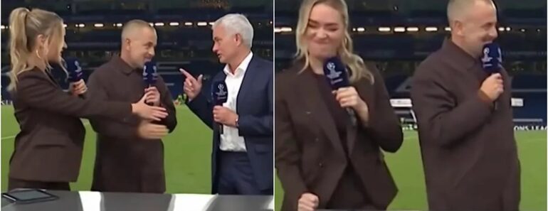 Mourinho Deixou Laura Woods De Mão Estendida: Reação Da Apresentadora Já Se Tornou Viral Mourinho Deixou Laura Woods De Mão Estendida: Reação Da Apresentadora Já Se Tornou Viral