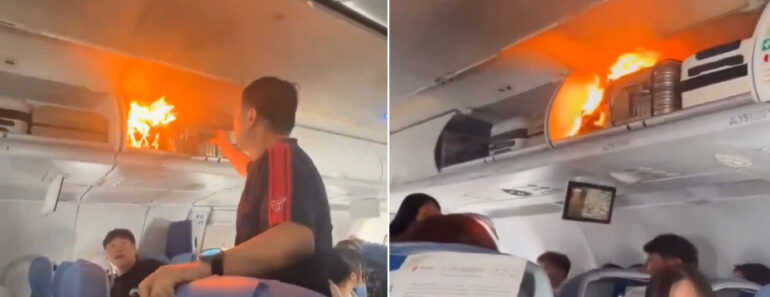 Avião Da Air China Desviado Após Bateria Guardada Em Bagagem Incendiar-se Avião Da Air China Desviado Após Bateria Guardada Em Bagagem Incendiar-se