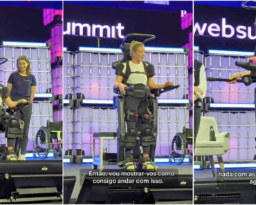 Tenista Paraolímpica Volta a Andar Com Exoesqueleto Apresentado Na Web Summit Tenista Paraolímpica Volta a Andar Com Exoesqueleto Apresentado Na Web Summit