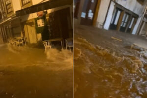 Centro Histórico De Santa Maria Da Feira “Transformado Num Rio”