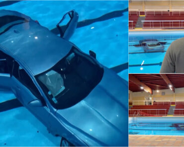 Mulher Confunde o Travão Com o Acelerador e Acaba Dentro De Uma Piscina Em França Mulher Confunde o Travão Com o Acelerador e Acaba Dentro De Uma Piscina Em França