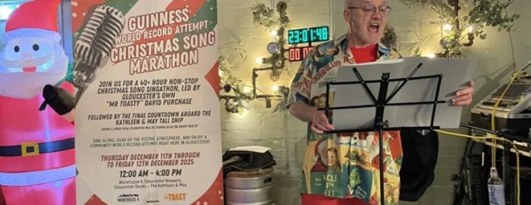 David Cantou Músicas De Natal Durante 42 Horas. O Objetivo? Bater Recorde David Cantou Músicas De Natal Durante 42 Horas. O Objetivo? Bater Recorde