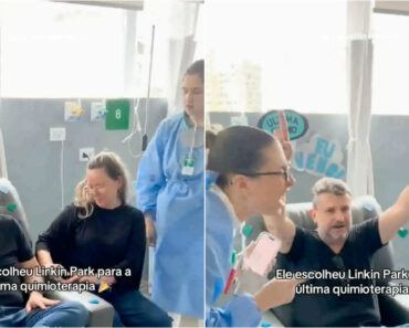 Paciente Escolheu “In The End” Dos Linkin Park Para a Sua Última Sessão De Quimioterapia Paciente Escolheu “In The End” Dos Linkin Park Para a Sua Última Sessão De Quimioterapia